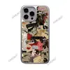 Lista de Comercio Exterior Collage Estilo Americano Ilustración de Gato Funda para Teléfono Iphone17 Vidrio Mate Apple 18Pm Cubierta Protectora