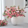 Flores de Camélia Artificiais, Buquês de Flores Artificiais Italo, Decoração para Sala de Estar, Decorações para Corredor de Casamento, Atacado Transfronteiriço