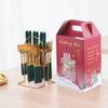 Vajilla de Acero Inoxidable Amazon Caja de Regalo de 24 Piezas Cuchillo, Tenedor y Cuchara con Mango de Cerámica Navidad Occidental Cuchillo, Tenedor y Cuchara para Bistec