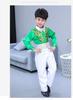 Traje de Actuación de Coro Infantil de Año Nuevo Traje de Pantalones con Tirantes de Lentejuelas para Niño Chaleco Traje Traje de Actuación de Recitación Infantil
