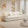 Sofá de Lujo Ligero Italiano Sala de Estar 2025 Nuevo Estilo Sofá de Tela Apartamento Pequeño Sofá Recto de Tres Plazas Espesado Navegación Directa