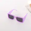 Óculos de Sol Quadrados de Nova Moda Transfronteiriços Europeus e Americanos Tendência PU Moda Versátil Simples Quadrados Fabricante Atacado