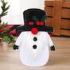 Decorações de natal desenho animado boneca sem rosto faca e garfo conjunto mesa de jantar cozinha bolsa adereços criativo tridimensional faca e garfo conjunto