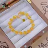 Tienda de Oro Mismo Estilo Arena Dorada Joyería Moda Pulsera de Flor Pulsera de Flor Tridimensional Pulsera Chapada en Cobre Dorado Accesorio para la Mano Pulsera Personalizada de Flor