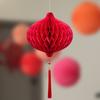 Adornos de boda con forma de farol de bola de panal, diseño de sala de bodas, ideal para hombre y mujer, decoración de boda, colgante de abanico de papel festivo