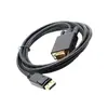 Linha de conexão do conector dp para vga linha dp grande para adaptador vga conversão de interface displayport display