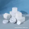Frasco de Creme Branco de Grande Diâmetro 30ml 50ml Sub-Embalagem de Creme Cosmético Portátil para Viagem Frasco de Creme Plástico