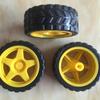 Motor Tt Motor Hub de Motor Borracha Pneu de Carro DIY Carro Inteligente Modelo de Robô Roda Brinquedo Hub de Roda de Carro