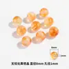Contas Facetadas de Cristal Natural Li Contas Redondas Contas Soltas Atacado DIY Contas Aleatórias Acessórios para Joias Contas de Citrino Atacado