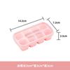 Bandeja de Hielo de Silicona para Uso Doméstico con Tapa, Molde para Cubitos de Hielo Caseros Tipo Prensa, Hielera de Ocho Compartimentos para Congelación Rápida