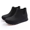 Moda de Invierno Ropa de Abrigo Botas de Lluvia para Adultos Zapatos Impermeables para Mujer Tubo Corto Terciopelo Antideslizante Impermeables para Exteriores Zapatos para Lavar el Coche Mujer
