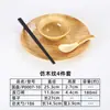 Platos de imitación madera de melamina para uso comercial en restaurantes de hot pot, platos para acompañamientos en restaurantes de buffet, banquetes de hotel, comida rápida salteada y tazones para fideos