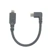 Cabo de Dados USB C3.0 Tipo-C 90 Graus Curvo Macho para Tipo-C Reto Macho Carregamento Rápido Pd Personalizado