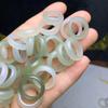Venta al por mayor de fábrica, material de jade Hetian Qinghai, anillo grande para correr, delicados accesorios de jade tridimensionales, suministro de joyería colgante DIY