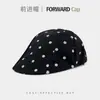 Gorra Japonesa Retro de Visera Adelantada, Boina de Pico para Mujer Usada al Revés, Gorra de Artista Newsboy Sencilla Versátil para Adelgazar la Cara de Verano