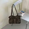 Bolso vintage de ante para mujer, nuevo y moderno bolso tote Maillard para el otoño de 2026, bolso de hombro de gran capacidad