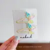 Lindo y Versátil Pinza de Mariposa de Colores para Flequillo, Pinza Bb para Niñas Pequeñas, Dulce Pasador para Fijar el Cabello en la Parte Posterior de la Cabeza