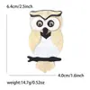 Nueva Moda Europea y Americana Hoja Acrílica Broche de Búho Broche Versátil de Personalidad Animal Accesorios de Pin para Ropa de Mujer
