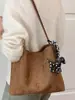 Elegante Bolso Cubo Xiaomi Mijia de Nicho Retro con Estampado de Leopardo para Mujer 2026 Nuevo Otoño Exquisito para el Trabajo Bolso de Hombro Único