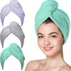 Toalha de microfibra para cabelo cacheado toalha absorvente para secar o cabelo mulheres crianças acessórios para cuidados com o cabelo lenço para cabelo molhado toalha de cabelo