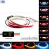 Lâmpada de flâmula de caixa de cauda de carro de corrida de sinal de volta de água modificado tronco decorativo lâmpada com barra de luz super brilhante led 1,2 metros