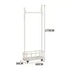 Prateleira de Armazenamento Vertical para Quarto de Luxo Leve com Rodas Cabide Economizador de Espaço Cabide de Chão Minimalista Moderno para Sala de Estar