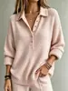 Nueva colección 2026 de camisetas de punto de color liso para mujer para otoño e invierno, disponibles en Amazon y AliExpress para ventas transfronterizas en Europa y EE. UU.
