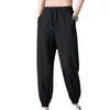 Calça Jogger Casual Versátil Personalizada, Calça Esportiva Solta Tendência para Homens, Seda de Gelo Fina de Verão Novo Modelo 2026