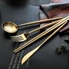 Juego Completo de Acero Inoxidable Escandinavo 304 de Cuchillo para Carne, Tenedor y Cuchara, Juego de Tres Piezas de Palillos, Juego de Vajilla para Comida Occidental, Juego de Dos Piezas de Cuchillo y Tenedor
