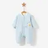 Macacão de Bebê Outono e Inverno Masculino e Feminino Recém-nascido Quente Espessado Fino Acolchoado Roupa Macacão Roupas de Lua Cheia Roupas de Inverno para Bebê