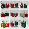 Bolsa de Feltro Estilo Natalino Maçã Doce Presente Bolsa de Embalagem de Feltro Bolsa de Mão Lembrança Bolsa de Feltro Personalizada