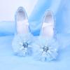 Zapatos de Baile Princesa Elsa Suela Blanda Niños Ballet Niñas Zapatos de Baile Especiales Femeninos Práctica Garra de Gato Zapatos de Baile 8008