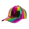 Gorra de Béisbol Curva de Charol Colorida para Hombres y Mujeres, Estilo Universitario Moderno, Cara Brillante, Hip-Hop Skateboard, Gorra de Pico de Pato