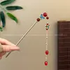 2026 Nuevo Estilo Xiu Jade Pinza para el Cabello con Patrón de Nube para Mujer con Borlas Largas, Accesorio para el Cabello Estilo Antiguo Hanfu, Pinza de Jade para Recogido Estilo Dinastía Song y Ming