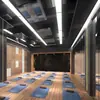 Tira de luces LED Panel de luz lineal moderno para oficina Supermercado Gimnasio Plaza Techo Rejilla de aluminio Luz lineal