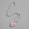 Colgante de acero inoxidable con forma de corazón roto, estilo hip hop transfronterizo europeo y americano, con personalidad de diamantes, para hombre y mujer.