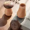 Diseño Creativo de Portapalillos de Madera Maciza para Uso Doméstico, Caja de Palillos de Gama Alta, Contenedor de Palillos de Madera con Forma de Hongo Lindo, Estilo Chino Nuevo, Madera Natural