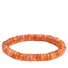Pulsera de Cuentas de Ábaco de Piedra Solar Natural de Cristal Hongchu Rodaja de Mica Naranja Amarilla Pulsera de Piedra Lunar Naranja Venta al por Mayor