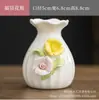 Flores de Cerámica Recogidas a Mano, Mini Jarrones Hidropónicos Creativos, Mesas de Café, Recipientes Pequeños para Flores Frescas, Adornos Decorativos, Arreglos Florales para Sala de Estar