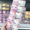 Celebridad de Internet Lindo Rosa Flor de Cerezo Gato Kt Peluche Dibujos Animados Lazo para el Cabello Infantil Banda para el Cabello de Chica Dulce
