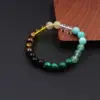 Pulseira da Sorte para Casal com Pedra Natural Cristal Moda Artesanal Cordão Elástico com Contas Pedra Olho de Tigre 8mm Mais Vendida Transfronteiriça