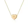 Amazon Transfronterizo Nuevo Diseño Collar con Forma de Corazón Collar de 26 Letras Moda para Mujer Versátil Regalo de Cumpleaños