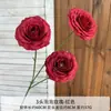 Flores Artificiais Vermelhas para Celebrações de Casamento, Flores Artificiais para Salões de Casamento, Decoração de Casa, Buquês Artificiais de Rosa, Enfeites de Flores de Seda