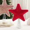 Árbol de Tela Transfronterizo Estrella de la Punta del Árbol Decoración de Estrella de Cinco Puntas Adorno para Escena Navideña Props