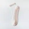Calcetines Cortos de Seda de Cristal para Hombre Calcetines Cortos de Verano Finos para Hombre Calcetines Invisibles de Corte Bajo Estilo Popular en Internet ins de Moda