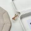 Anillo de Cruz de Diamantes Completos Personalidad Zirconia Nuevo de Verano para Mujer Esmalte de Goteo Temperamento Moda Tendencia Estilo Frío Anillo Dedo Índice Nicho