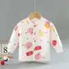 Nuevos Tops Térmicos de Tres Capas para Niños para Primavera, Otoño e Invierno, Cárdigans Acolchados de Algodón para Niños y Niñas, Camisas de Manga Larga de Otoño para Bebés, Camisetas de Capa Base