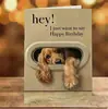 Nueva Tarjeta de Cumpleaños Divertida para Perro Transfronteriza