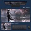 Alfombrilla de Ratón Anime Extra Grande Alfombrilla para Escritorio de Computadora Oficina Secundaria Almohadilla Antideslizante Almohadilla para Teclado de Juego Posicionamiento Preciso