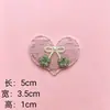 Estilo Coreano Caricatura Flores Pequeñas Corazones Adornos Ropa Linda para Niños Sombreros Accesorios de Ropa Ropa Hecha a Mano DIY Adornos para Ropa